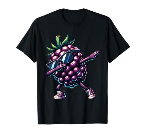 Dabbing Brombeere | Lustige lila Brombeer mit Motiv Frucht T-Shirt Dabbing Brombeere | Lustige lila Brombeer mit Motiv Frucht T-Shirt