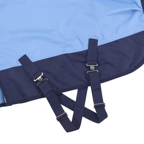 Image of LEAFOREST 1200 Denier Waterproof Mini Shetland Rug Pony Rug Foal Rug Turnout Rug (no Filling) Blue Navy 36IN | Windproof Turnout Sheet for Miniature Horses, Foals, Yearlings, Donkeys. Ideal for Stable, Paddock Blue Navy 36IN