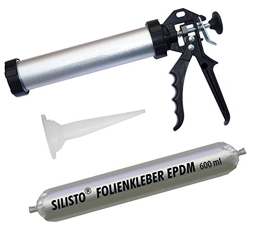 Preisvergleich Produktbild 600ml Folienkleber EPDM Teichfolienkleber EPDM-Kleber + SCHLAUCHBEUTELPISTOLE 890P710EPDM