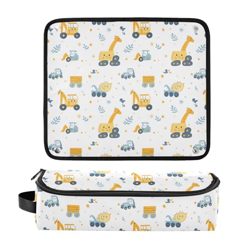 Cute Automobile Marble Bolso de Viaje para Herramientas de Cabello Resistente al Calor para Planchas, Rizadoras y Accesorios de Cuidado Capilar Organizador Portátil miniatura 3