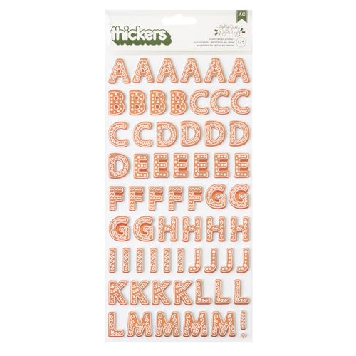 Thickers Alphabet Holly Jolly pour vos albums photos de Noël