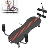 LYNICESHOP Back Stretch Decompression Bench, Inversion Table Workout Bench, Adjustable Lumbar Stretcher for Home Gym, 330 lbs Weight Capacity, Full-Body Stretch & Pain Relief