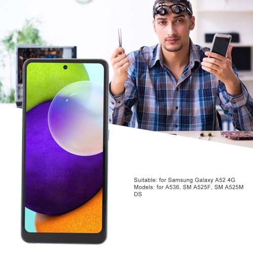 Rankomu pekskärm ersättning för Samsung Galaxy A52 med sensor, blå