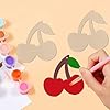 20pcs Cherries Shaped Wood Cutouts DIY Craft Cute Cherries Unfinished Wood Tags Ornaments for Wedding Birthday Summer Party Decoration #2