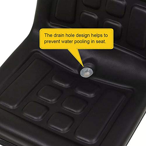 Universele tractorstoel, sleeppersstoel, bestuurdersstoel, graafmachine, trackerstoel, stapelstoel, dik PU-leer… - Image 8