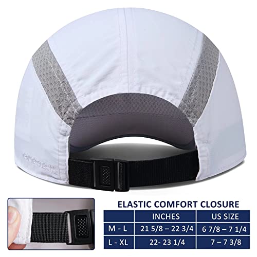 Gadiemkensd Womens Hats Baseball Cap Upf 50+ Sun Quick Dry Lightweight Breathable Trucker Hat Outdoor Hiking Fishing Run Golf Sports A Dad Mesh Hats Reflective Running Hat Ponytail For Women White Xl #TOP2