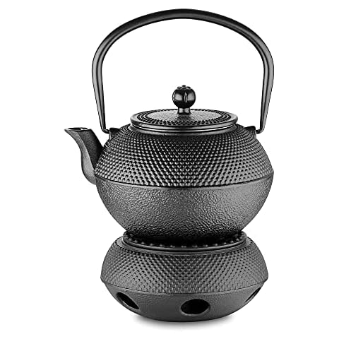 Velaze Teekanne aus Gusseisen mit Heizung Cover