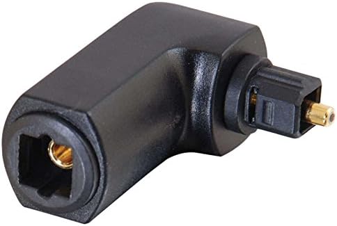 C2G Velocity 90 degree Angle TOSLINK Port Saver Adapter, Black