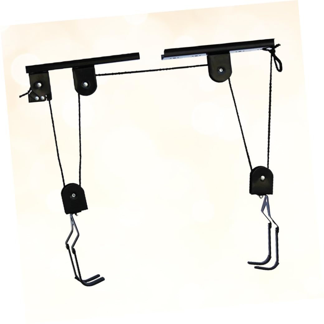 Gancho para Colgar Bicicleta de Montaña Resistente con Cuerda Soporte de Pared para Almacenamiento Fácil Instalación Capacidad para Garaje y Cobertizo Color