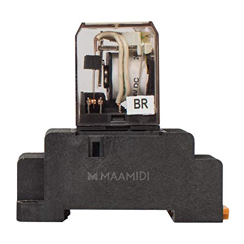 SALZER RELAY 5A 24V DC 2Pole 2C/O 8 PIN MSP + BASE (PACK OF 10