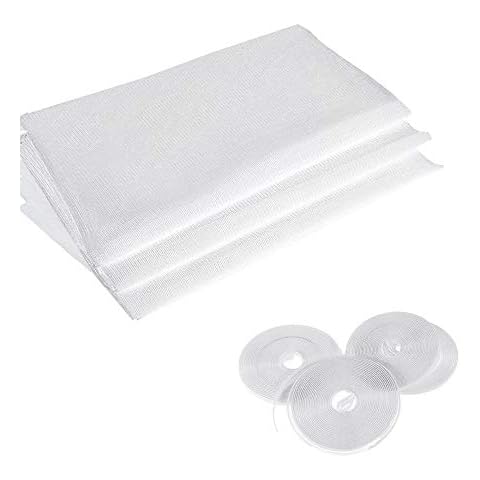 Mosquiteros para ventanas AUFIKR, paquete de 3 con cintas autoadhesivas Cover