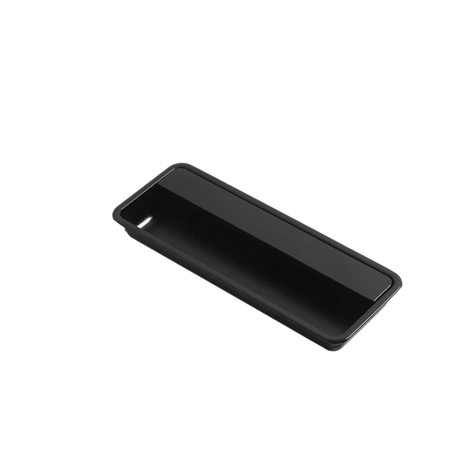 Wenyog One Color Cabinet Pulls Sliding Door Concealed Handle Slotted Embedded Buckle Furniture Handles Wardrobe Push Pull Hidden Kitchen Cabinet Knobs(Matte Black 130Mm)