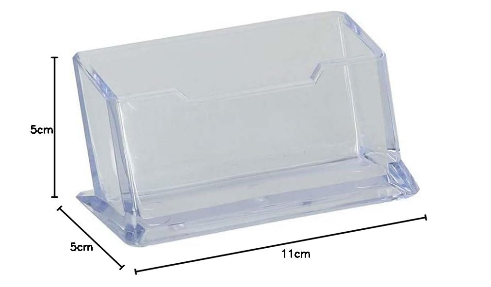 Tiptop Office Bc70 Stojak na Wizytówki, Przezroczysty, 5 x 5 x 11 cm