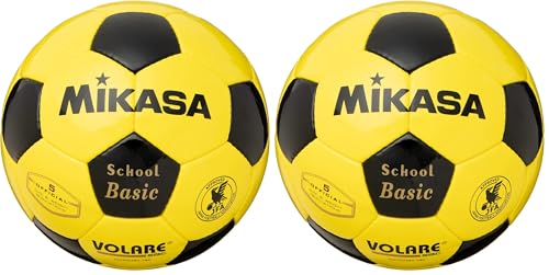 ミカサ(MIKASA) サッカーボール 検定球 5号 (一般・大学・高校生・中学生用) 手縫いボール SVC502SBC 推奨内圧0.8(kgf/㎠) (× 2)