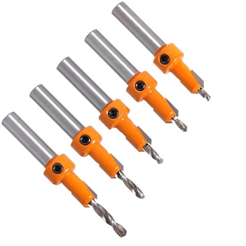 Perceuse étagée en alliage pour vis autotaraudeuse à bois 5 pièces 10mm