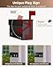 Modern Mailboxes for Outside, Metal Wall Mount Mailbox, with One Flag Kit and Three Sets of Mailbox Number Stickers, 3.9