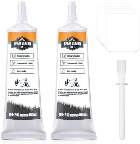 Tent Seam Sealer 120ml, No Sew Solution Waterproof Fast Cure Seam Sealer Tent, for Tents and Outdoor Fabric, Clear