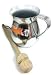 Imusa Aluminum Chocolatera (Hot Chocolate Pitcher). Bundled with a Wooden Chocolate Mixer - Molinillo 14" (2.1 Quart)