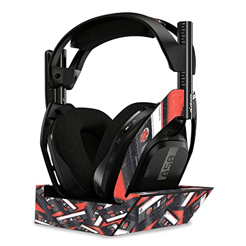 Image of MightySkins Glossy Glitter Skin Compatible with Astro A50 Wireless Headphones + Base Station (Gen 4) - Mixtape | Protective, Durable High-Gloss Glitter Finish | Easy to Apply | Made in The USA