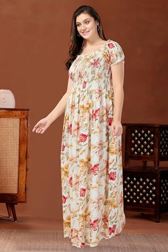 Image of Soulemo Girls & Women's Stylish Maxi Dress /Nighty (Outwear & Homewear) 16962