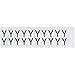 Brady 9712-Y, 97654 0.75" x 0.656" Vinyl 9712 Series Letter Label w/Legend: Y, 50 Cards