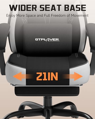 Image of GTPLAYER Gaming Chair for Adults, Ergonomic High Back Chair with Footrest