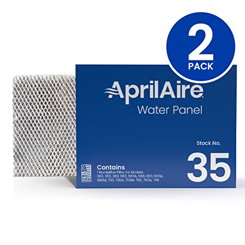 Aprilaire 35 Water Panel Humidifier Filter Replacement For Aprilaire Whole House Humidifier Models 350, 360, 560, 560A, 568, 600, 600A, 600M, 700, 700A, 700M, 760, 760A, 768 (Pack Of 2) #TOP1