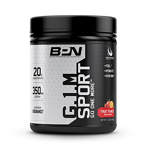 Bare Performance Nutrition, G.1.M Sport Endurance Formula, Electrolyte Formula, Cluster Dextrin, Superior Carbohydrate Source (Fruit Punch)