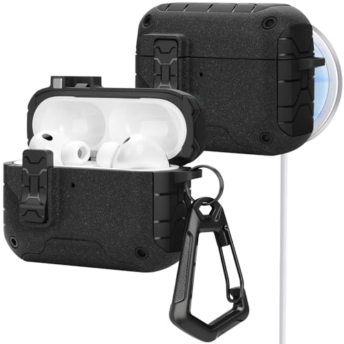 Image of HITZEE for AirPods Pro 3 Case, Compatible with AirPods Pro 3rd Generation Case (2025), Magnetic Automatic Lock with Phone Stand, Compatible with MagSafe Cover, Gray