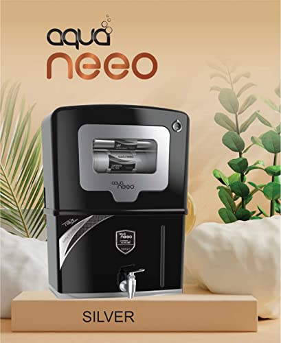 Image of Aqua Neeo RO Water Purifier Active Copper With B12 Alkaline + RO + UV + UF + MTDS Controller minerals water Premium Black 13 Litter(Made in india)