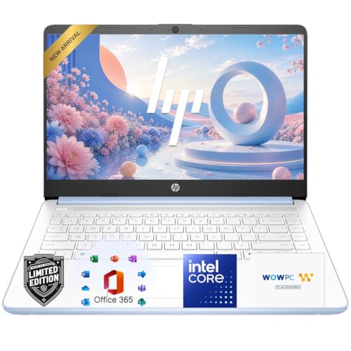 Image of HP 14 inch Laptop, Intel N150 Processor, 4GB RAM, 128GB SSD, 1TB Cloud Storage, Long Battery Life, Windows 11 with Microsoft 365 for Business, Students & Everyday Use