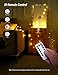 Mikasol Fairy String Lights, 1 Packs Led Fairy Lights Battery Operated Waterproof Copper Wire with Remote Control Fairy Lights for Bedroom. Firefly Lights Christmas Lights 8 Modes (16.4 ft/Warm White)