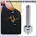 JADSOrBoBi Turn Button Twist Lock Canvas Hole Punch Cutting Tool, Common Sense Fastener Punch Tool, Steel Eyelet Cutter for Canvas, Sailcloth, Tarp, Compatible with Turnbutton Fasteners Only