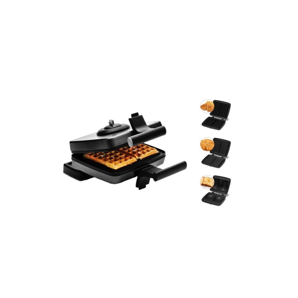 Croque-gaufre Gaufrette 3 Plaques 1200w Noir - FRI022824512BLP