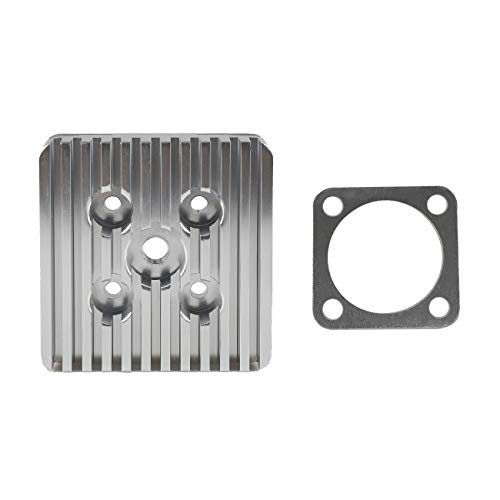 HGC CNC Silver Cylinder Head For Racing 66cc/80cc Engine Motorized Bike Bicycle