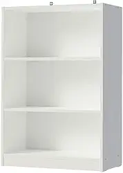 Estante para Livros Home Sala Madesa 6907 com 3 Nichos - Branco