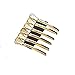 Produktbild AllRing 6 Stück Legierung Haarspange Friseur Abteilklammern Friseur Haarklammern Combi-Clip Karte Hair-Clips Abteilklammern Hair-Clips Combi aus Kunststoff Länge 12CM (Golden)