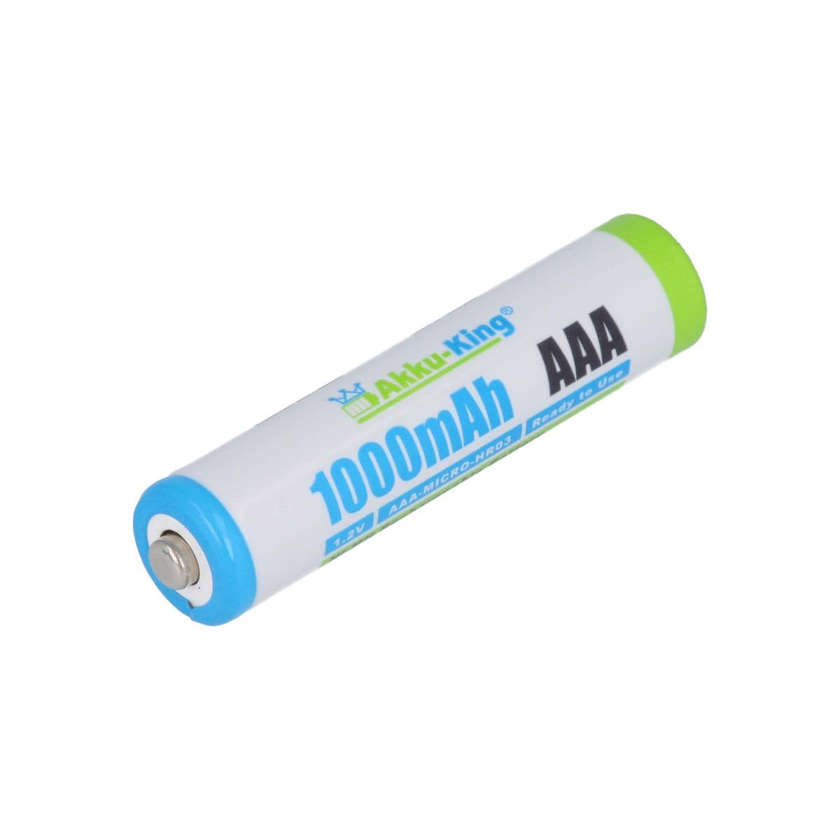 20 x Akku NI-MH Micro AAA HR03, KR03, LR03, R3, L3-1000mAh - Akku-King