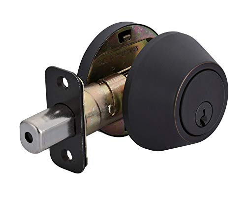 Review For Amazonbasics Deadbolt Single Cylinder Oil Rubbed Bronze