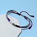 LAMIBEE Asexual String Bracelet, Asexual Pride, Demisexual LGBTQ+ Surfer Style Wrist Wrap Bracelet, Amulet and Boho Rope Bracelet Bangles for Women Men (Asexual)