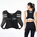 ZELUS Weighted Vest, Washable Z-Fit Soft Iron Weighted Vest for Women and Men, 5/10/15 lb Weight Vest with Reflective Strips & Adjustable Straps, Ultra Thin Weight Vest for Gym Strength Training (10lb) Black