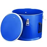 Commercial-Grade 10 Gal Fryer Grease Bucket, Leak-Resistant Oil Disposal Container with Locking Lid & Filter Bag, Rust-Proof Coated, Fryer Oil Bucket with Lid, Oil Disposal Caddy for Kitchen