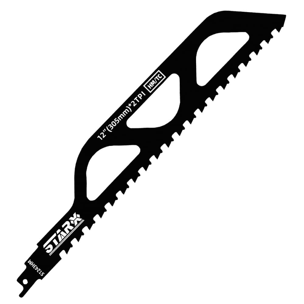 Bofrhme Black Reciprocating Saw Blade Carbide Saw Blade For Cutting Porous Concrete, Fibre Cement, Brick 305Mm/12Inch