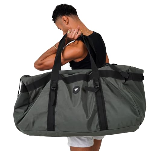 Odor Resistant Transporter XL Duffel Bag Backpack with Carrying Straps - Heavy Duty Carbon Lined Travel Bag, Gym Bag, Overnight, Weekender for Men and Women. Utility and Daily Carry - 32" x 19" x 19"2
