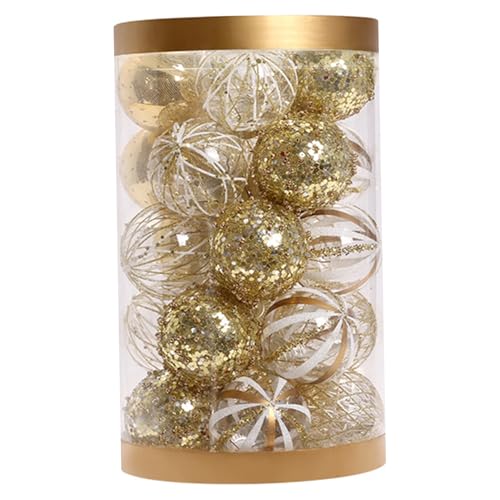 Boules de Noël incassables blanches et dorées pour sapin sans risque de casse - 8