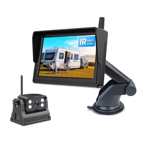 Caméra de recul magnétique rechargeable haute définition 1080p écran 5"