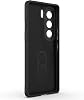 Case Compatible with Kilifplus Tecno Camon 40 Pro Camera Protected Embossed Soft Silicone Cover Velvet Inside - Black