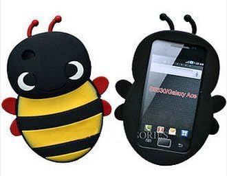 E4Emporium 3D Black Yellow Bumble Bee Silicone Jelly Soft Skin Bumblebee Case Cover for Apple Ipod Touch 4 4th Gen