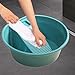 Llazsybz Household Washboard, Laundry Tub, Cleaning Basin, Portable Hand-washing Pants, Green