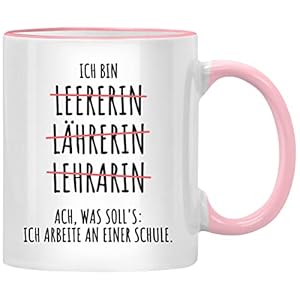 Leererin Ich bin Leerer Tasse Lehrer Geschenk für Lehrerin Abschied Abschiedsgeschenk, Beste lustige Tassen Geschenke…